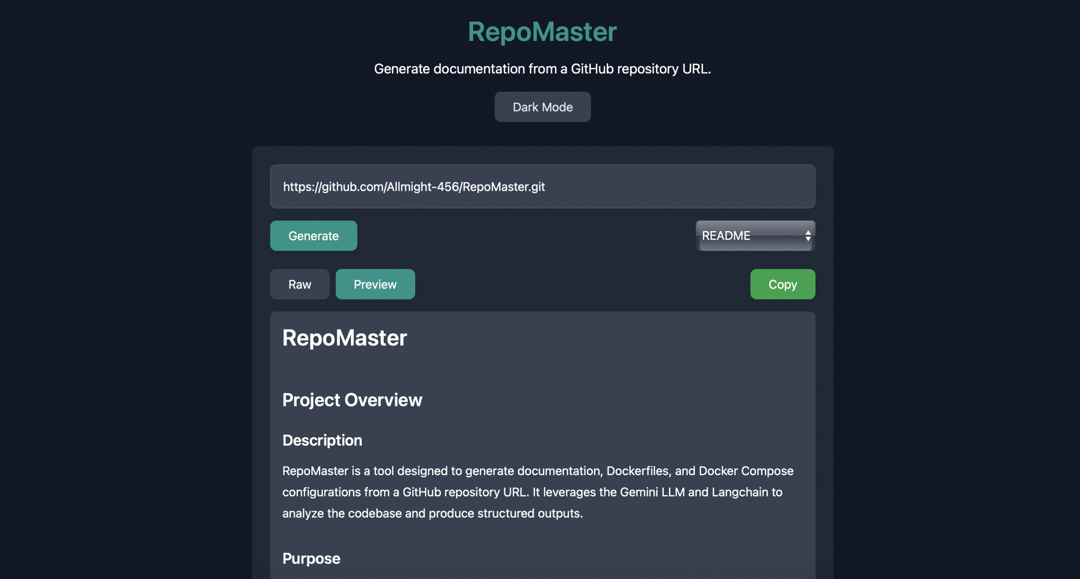 Repo Master - READMEs Generator